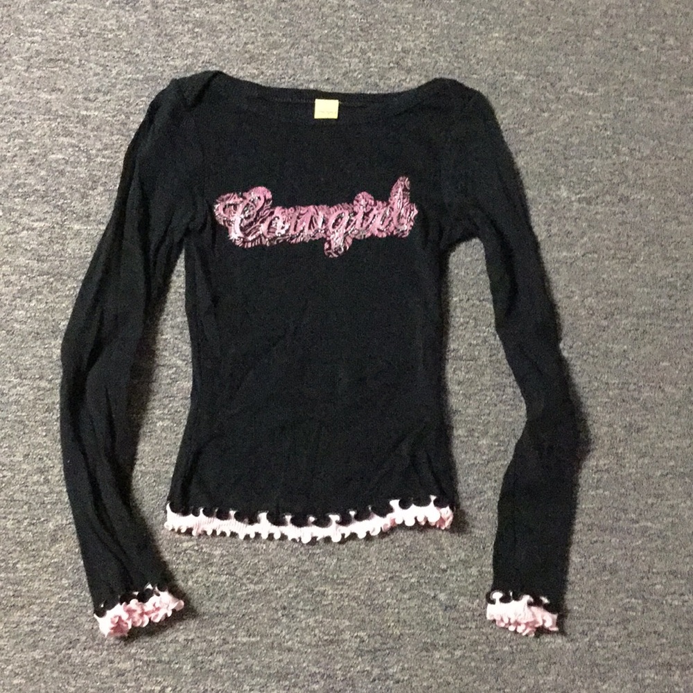 Cowgirl juniors long sleeve shirt
